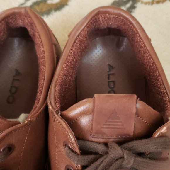 Aldo Mens Nerrawia Casual Shoes Brown Cognac Lace Up Round Toe 9.5 EUR 42.5 - Picture 12 of 16